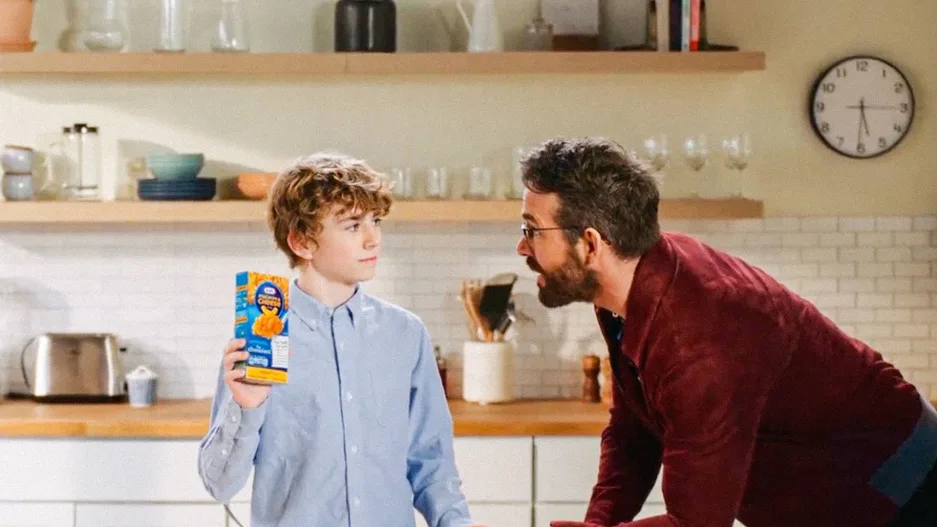 Ryan Reynolds turns his ‘younger self’ into a questionable pitchman for Kraft Mac & Cheese