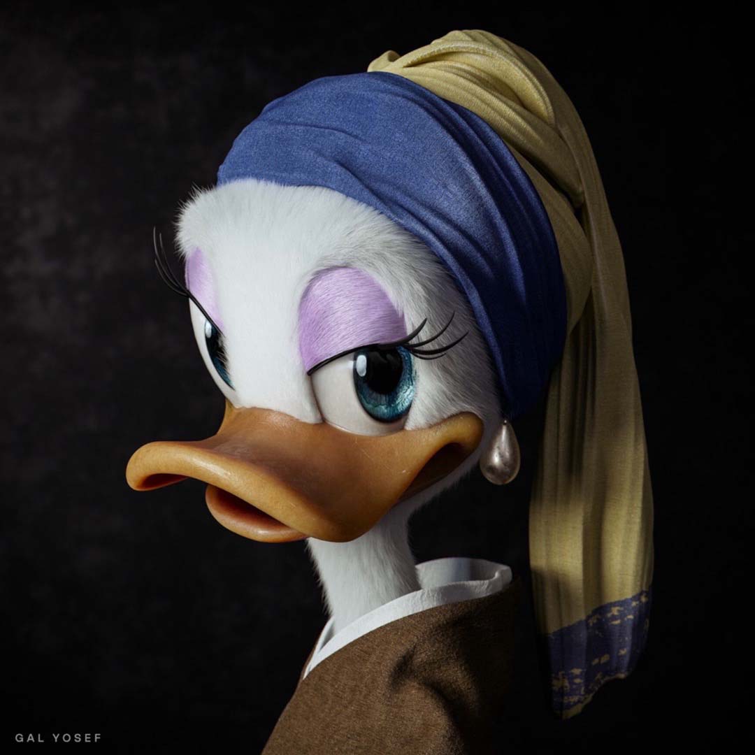 This artist reimagines cartoon characters with a luxurious twist04